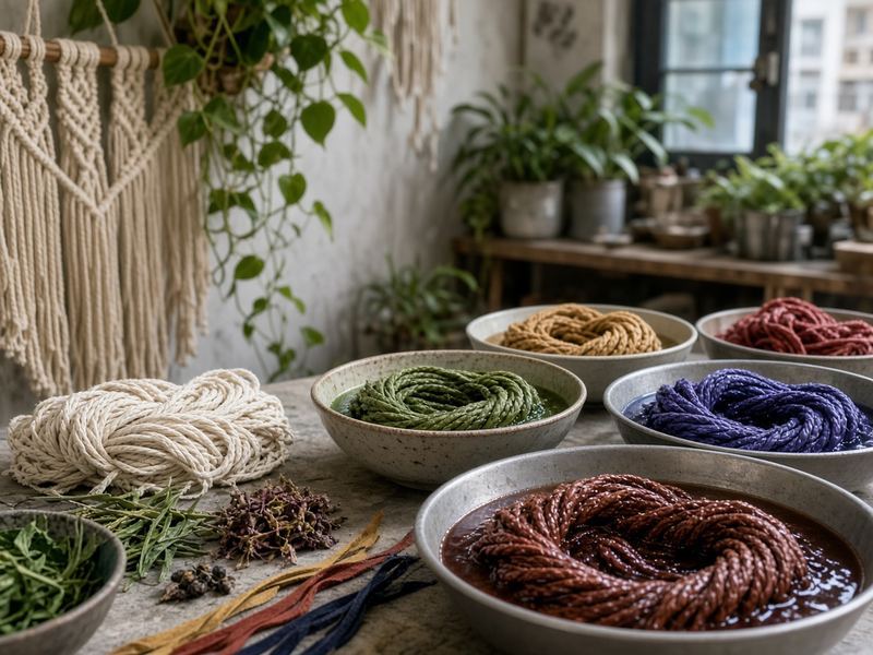 Dyed cord days at Rinsaunser Macrame