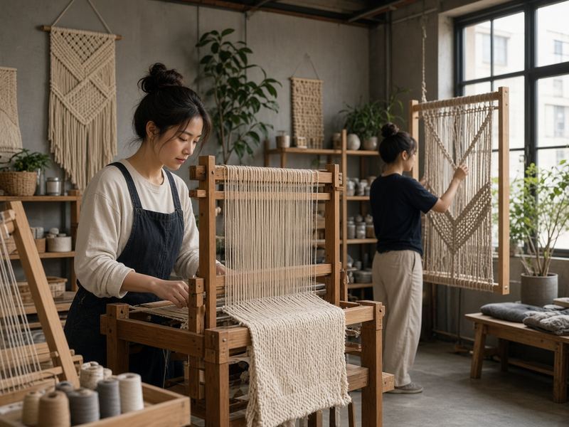 Open studio at Rinsaunser Macrame