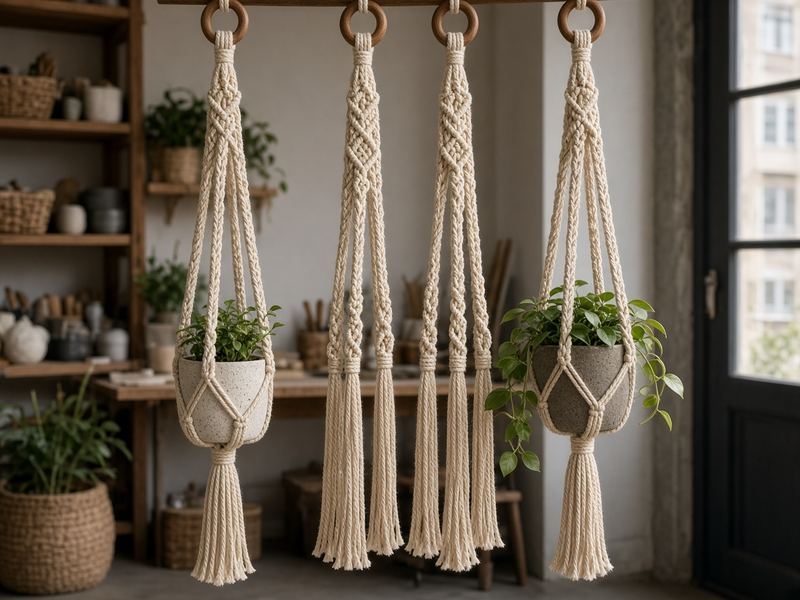 Plant hangers at Rinsaunser Macrame